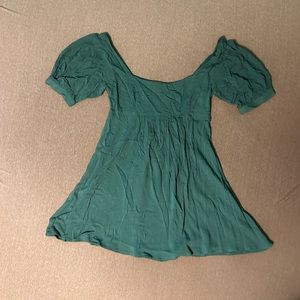 Kendall & Kylie Babydoll Dress/Teal/Small